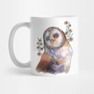 Floral Owl Design Mug